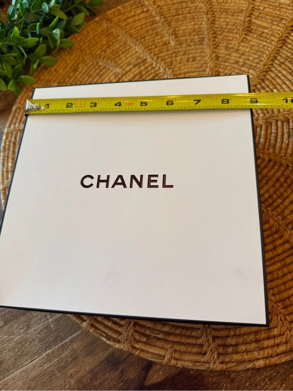 CHANEL White Box with Black Logo and Trim